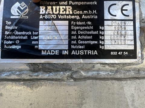 Bauer Pumpfass P80 mit Bomech Schleppschuh 10,5m