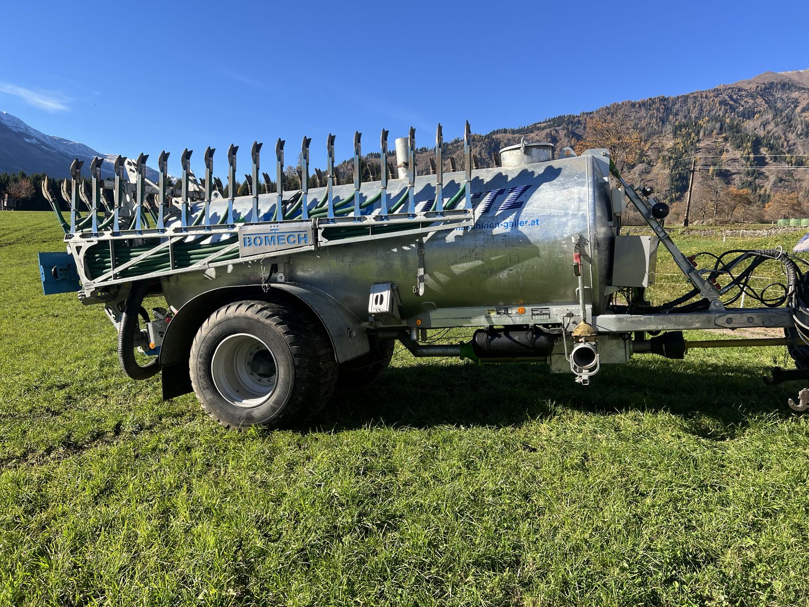 Bauer Pumpfass P80 mit Bomech Schleppschuh 10,5m 3