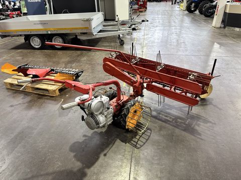 Aebi AM 7 Motormäher mit Fingerbalken und Bandrechen