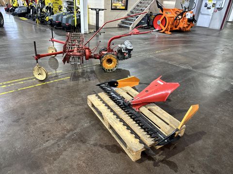 Aebi AM 7 Motormäher mit Fingerbalken und Bandrechen