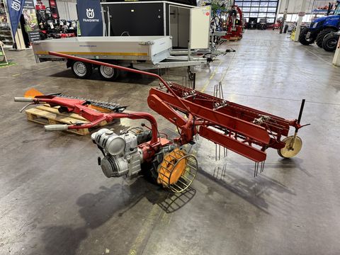 Aebi AM 7 Motormäher mit Fingerbalken und Bandrechen