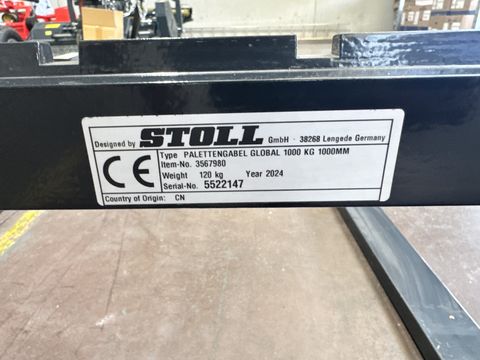 Stoll Palettengabel Global 1000kg 1000mm Euro