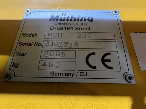 Müthing MU-H 200 Front-Heck Anbau