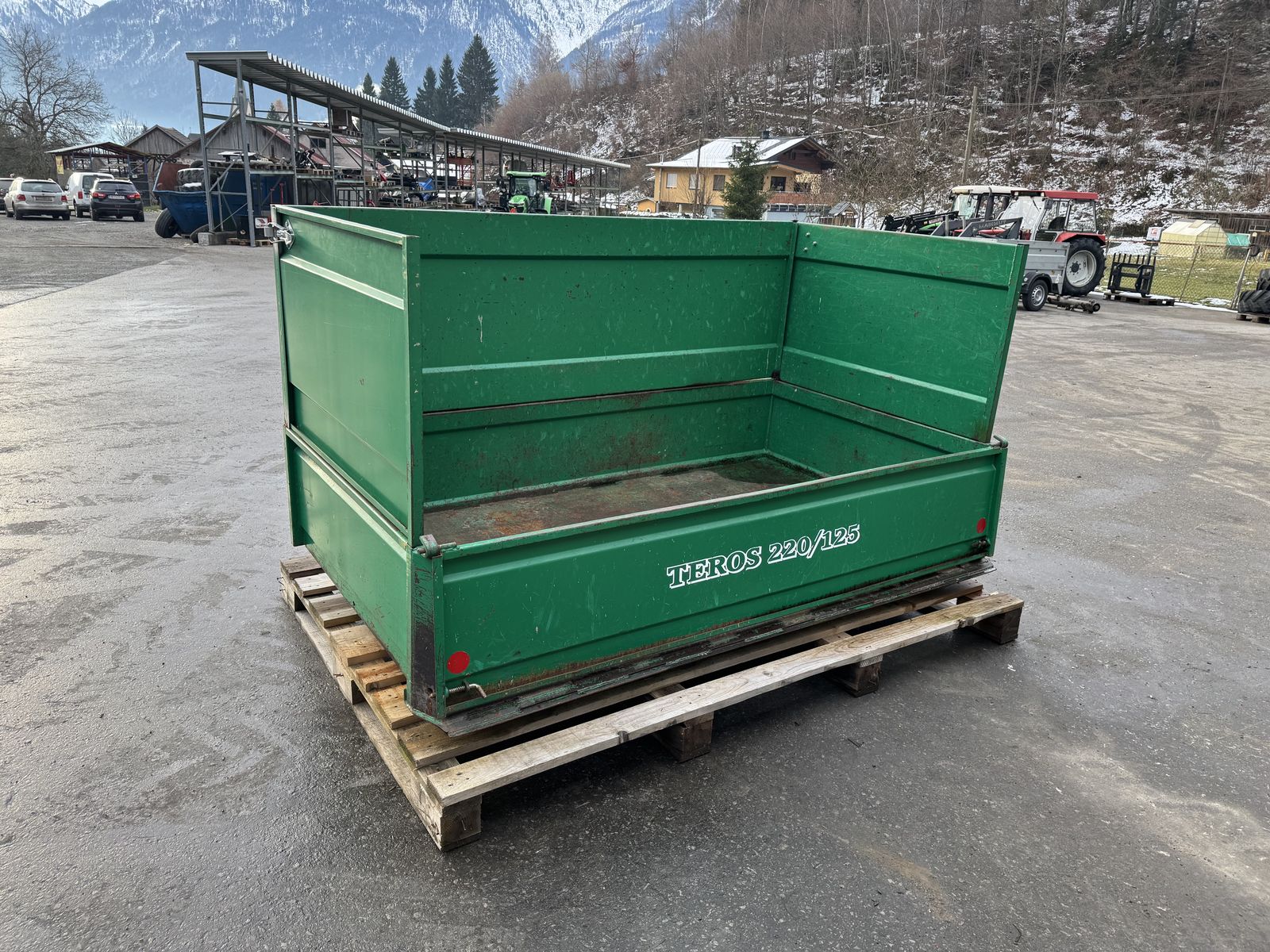 Teros Kippschaufel DW 220x125 mit Aufsatzwänden 2