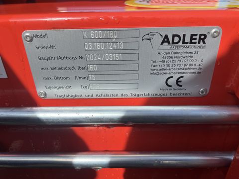 Adler Profi-Anbaukehrmaschine K600/180