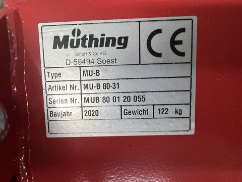 Müthing MU-B 80, passend für Aebi Motormäher