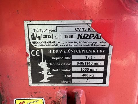 Krpan CV 13 K mit Zapfwellenantrieb