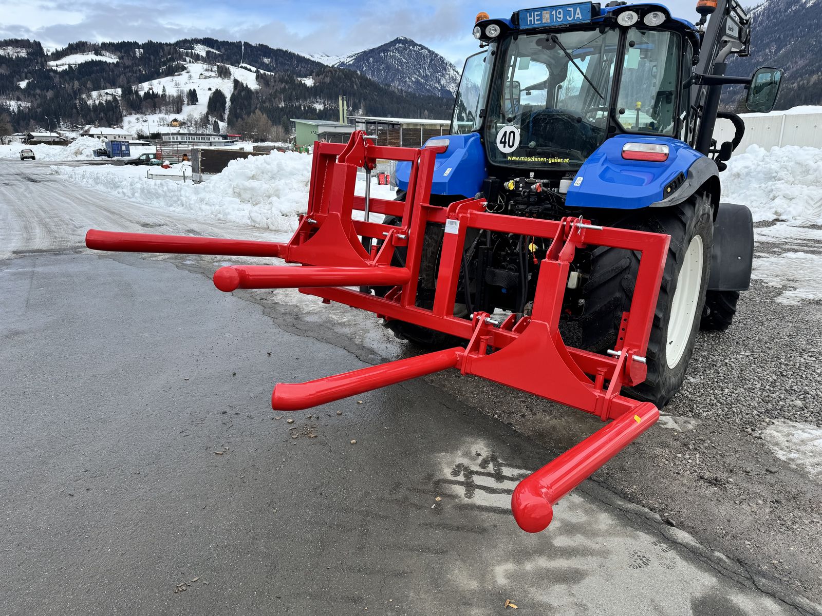 Stekro DOPPELTRANSPORTRAHMEN hydr. mit Ballenträger 2