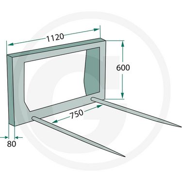 Sonstige Euro-Ballentransportgabel, Ballenspitz