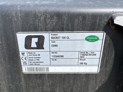 Quicke Universalschaufel CL 150 mit Euroaufnahme
