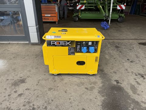 Rotek-Rotex Dieselgenerator mit 5kVA Leistung und Gehäuse 