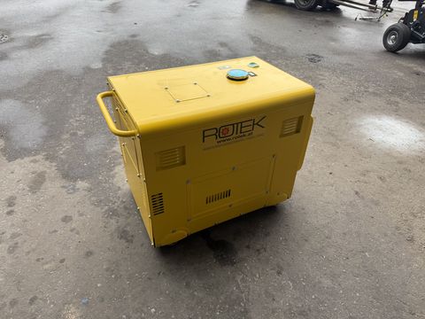 Rotek-Rotex Dieselgenerator mit 5kVA Leistung und Gehäuse 