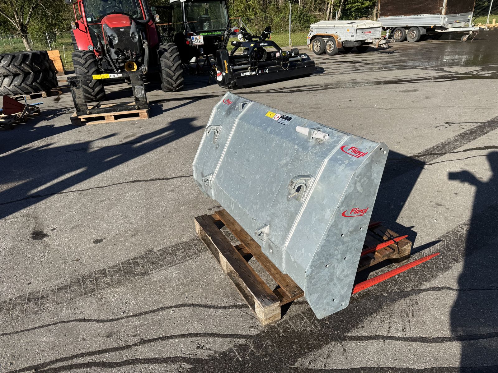 Fliegl Stalldunggabel 145cm Euroaufnahme Vollverzinkt 2