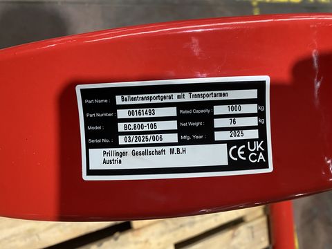 Granit Ballentransportgabel verstellbar Dreipunkt