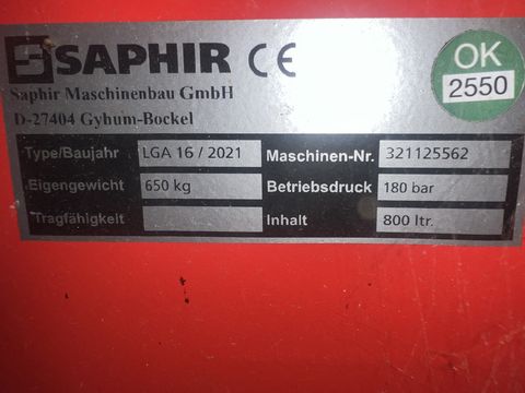 Saphir LGA 16 , Leichtgutschaufel mit Abschiebewand