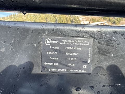 Hauer POM-R95 TBS mit Euroaufnahme guter Zustand