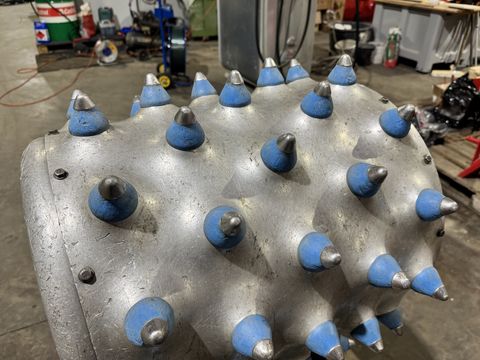 Brielmaier Stachelwalzen ALU-5-reihig mit Metallspitze