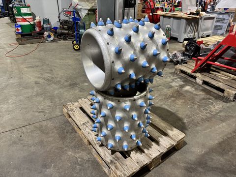Brielmaier Stachelwalzen ALU-5-reihig mit Metallspitze