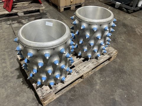 Brielmaier Stachelwalzen ALU-5-reihig mit Metallspitze