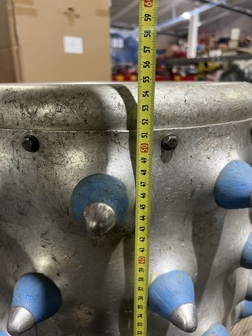 Brielmaier Stachelwalzen ALU-5-reihig mit Metallspitze