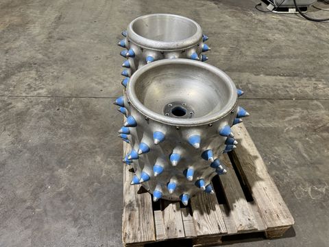 Brielmaier Stachelwalzen ALU-5-reihig mit Metallspitze