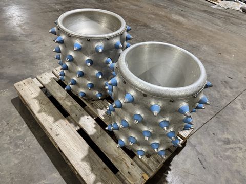 Brielmaier Stachelwalzen ALU-5-reihig mit Metallspitze