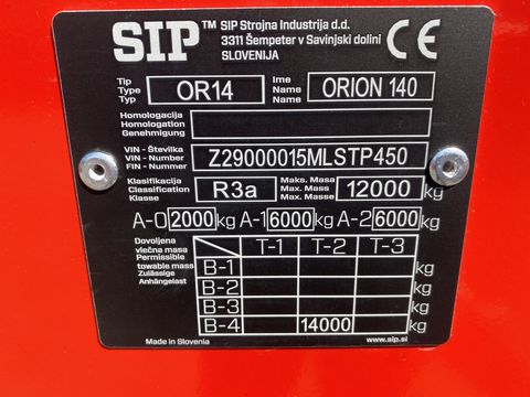 SIP Orion 140 Muldenstreuer 