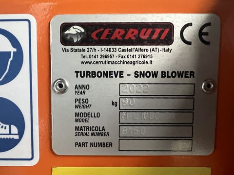 Aebi Cerruti Schneefräse L1000 passend zu AEBI