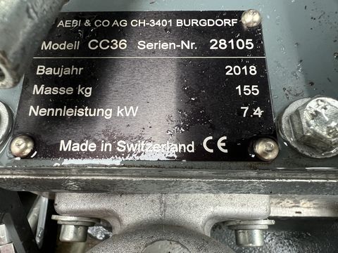 Aebi CC36 10 PS mit Radausschaltung/Parkbremse