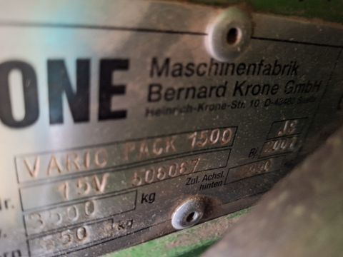 Krone Vario Pack 1500 MultiCut Ballenpresse