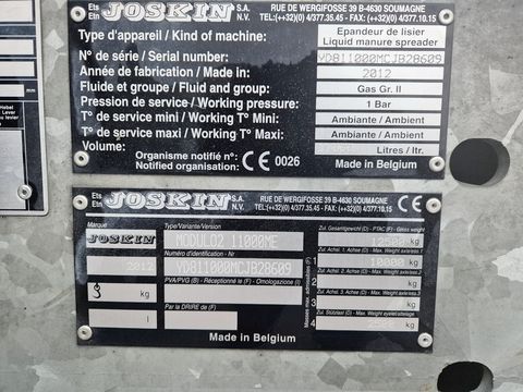 Joskin Modulo 2 Güllefass 11.000 l