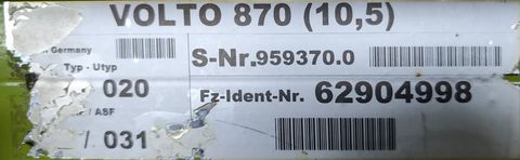 Claas Volto 870 Kreiselheuer