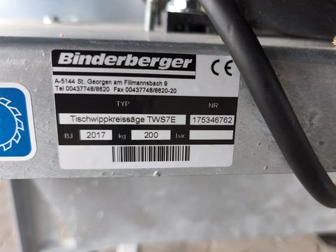 Binderberger TWS 700 E Tisch-Wipp-Kreissäge