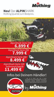 Müthing AlpinShark Vario 280 Front Heck Schlegelmulcher