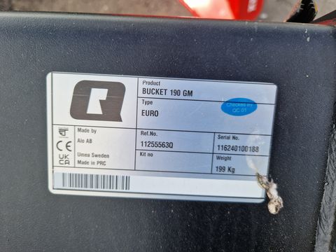Quicke Alö -Quicke Leichtgutschaufel GM 190 m.Euro Aufn