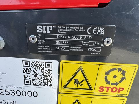 SIP DISC 260 F ALP