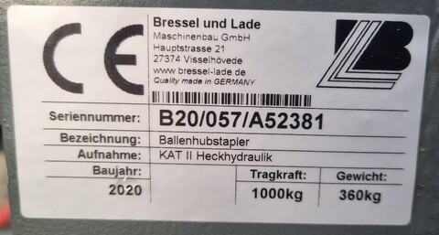 Bressel & Lade Ballenhubstapler B 20