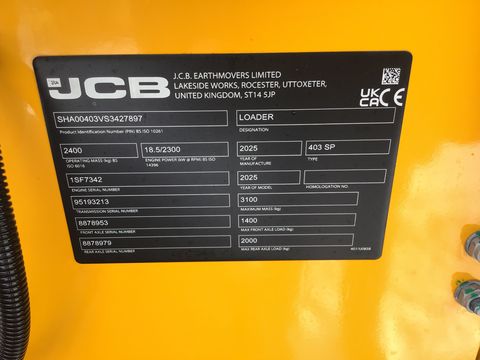 JCB 403 AGRI Smart Power