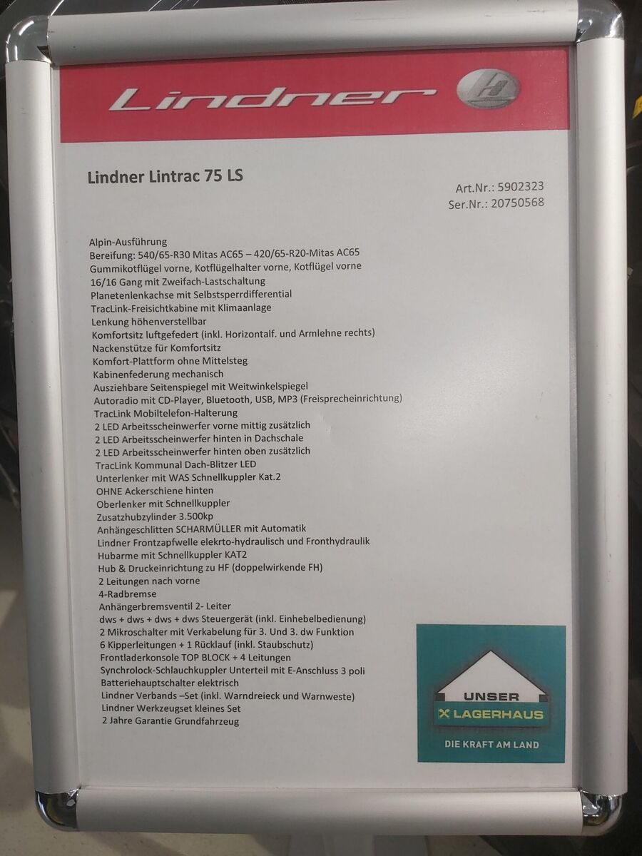 Lindner Lintrac 75 LS 2