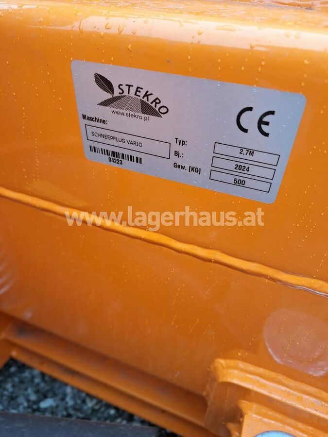 Stekro SCHNEEPFLUG 2.70 VARIO TUZ II 2