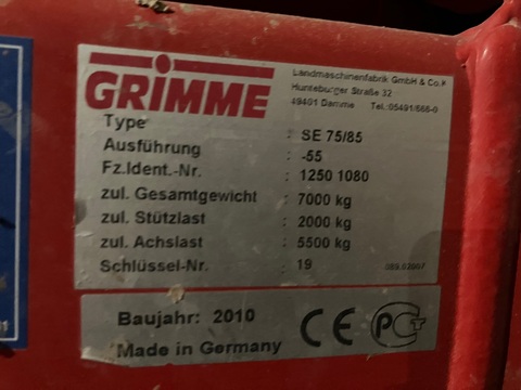 Grimme SE 75 /85