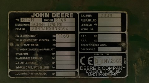 John Deere 614R