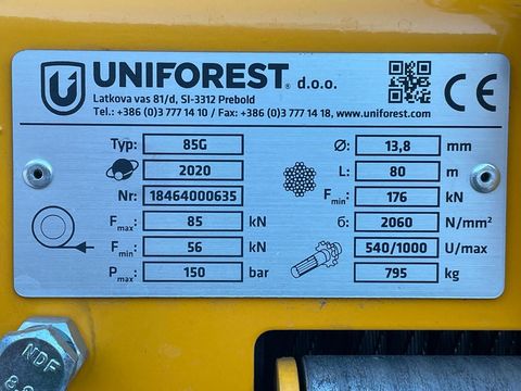 Uniforest Uni 85GH-Stop
