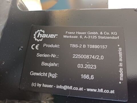 Hauer TBS-2 B zu Fendt Vario 200 Gen.3 Stuve V (24522)