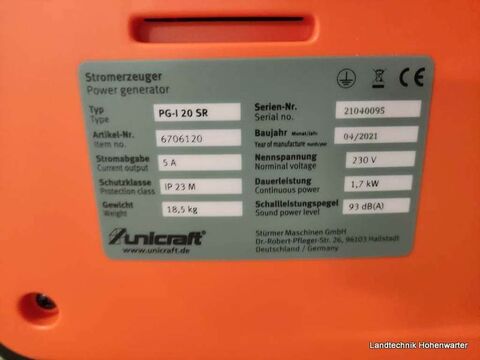 Unicraft PG-I 20 SR (14585)