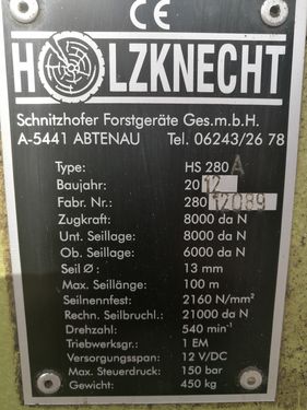 Holzknecht HS 280 UE