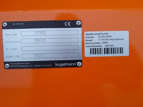 Kugelmann D 1352 VA Dreipunktstreuer                      