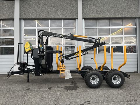 Country C 90S Rückeanhänger mit Kran 700 Pro