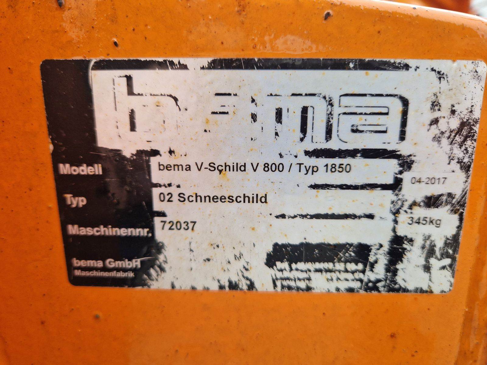 Bema Vario Schneepflug 185 3