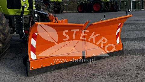 Stekro Schneepflug VARIO für Hof Rad und Telelader